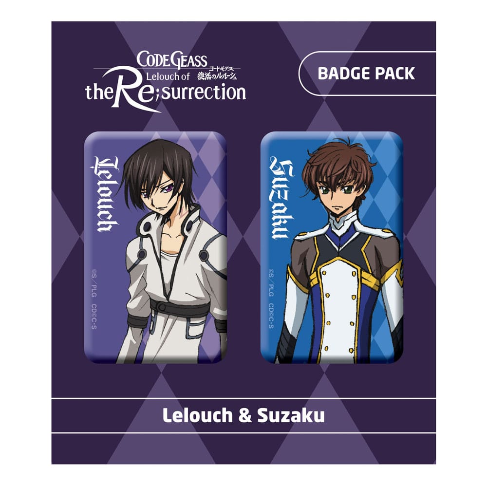Code Geass Lelouch of the Re:surrection Pin Badges 2-Pack Lelouch & Suzaku Top Merken Winkel